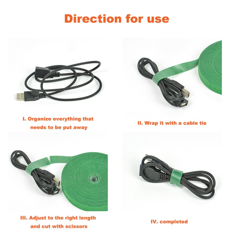 MYLTW Reusable Plant Ties for Climbing Plants Plan Straps Nylon Plant Tape Strap Gardening Tips Tomato Plant Support Garden Wire Ties for Cables(50 Foot X 0.47 Inch) - Image 5